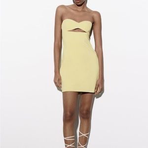 Zara yellow dress
